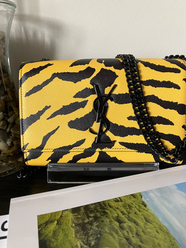 YSL Grain De Poudre Zebra Print Small